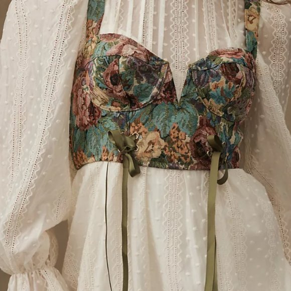 By Anthropologie Tapestry Corset NWT - Picture 2 of 8